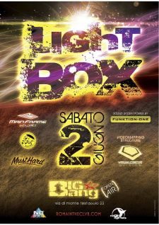 2 GIUGNO MAINFRAME + MUSTHARD + RAINDOG present: LIGHT BOX @ BIG BANG